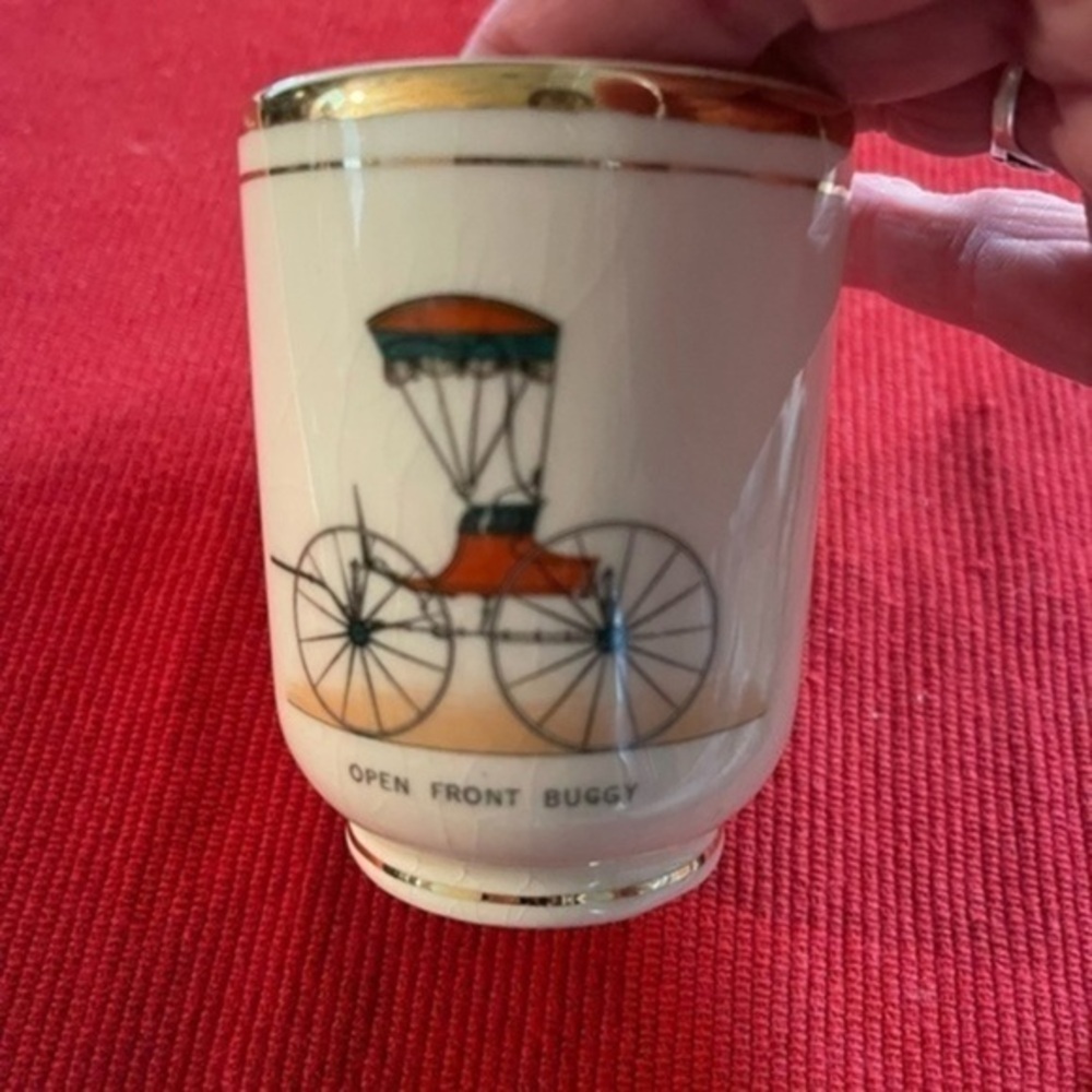 Vintage Open Front Buggy Toothpick Holder
